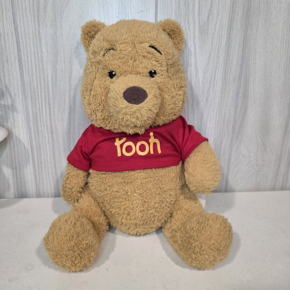 Build-A-Bear Disney Winnie the Pooh Plush Bear Red Shirt Stuffed Toy